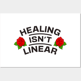 Healing Isn't Linear - Self Love Posters and Art